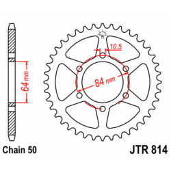 Couronne JT SPROCKETS acier standard 814 - 530