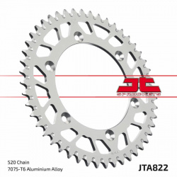 Couronne JT SPROCKETS aluminium ultra-light anti-boue 822-520