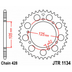 Couronne JT SPROCKETS acier standard 1134 - 428