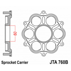 Support de couronne JT SPROCKETS - 6 Silentbloc Ducati