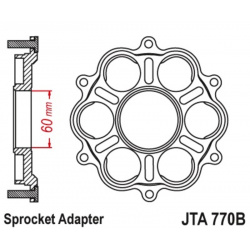 Support de couronne JT SPROCKETS - 6 Silentbloc Ducati Panigale/Monster