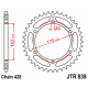 Couronne JT SPROCKETS acier standard 839 - 428