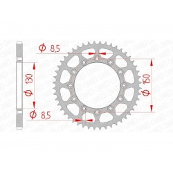 Couronne AFAM acier standard 12323 - 520