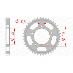 Couronne AFAM acier standard 16900530