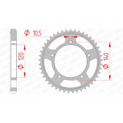 Couronne AFAM acier standard 86603 - 530