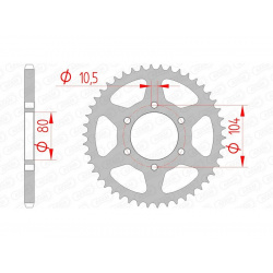 Couronne AFAM acier standard 16606 - 520