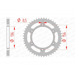 Couronne AFAM acier standard 14206 - 520