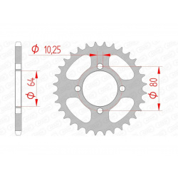 Couronne AFAM acier standard 12214 - 520