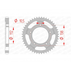 Couronne AFAM acier standard 12607 - 530