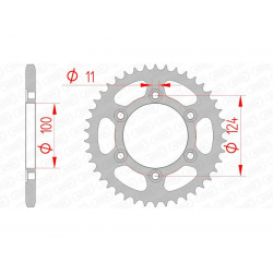 Couronne AFAM acier standard 50602 - 520