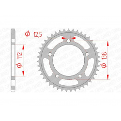 Couronne AFAM acier standard 10627 - 520