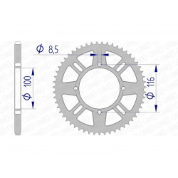 Couronne AFAM aluminium 17104420