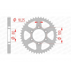 Couronne AFAM acier standard 92666 - 525