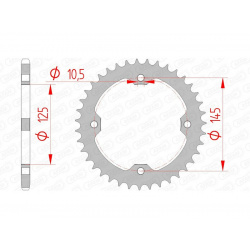 Couronne AFAM acier standard 12407 - 520