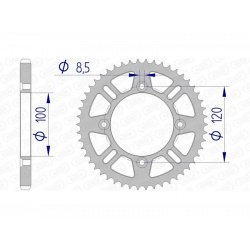 Couronne AFAM aluminium 15104 - 428