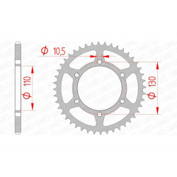 Couronne AFAM acier standard 16500 - 520