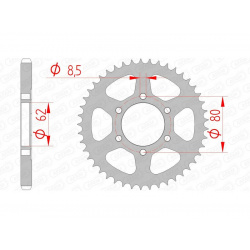 Couronne AFAM acier standard 12203 - 428