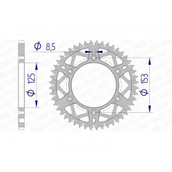 Couronne AFAM aluminium Ultra-Light 11212 - 520