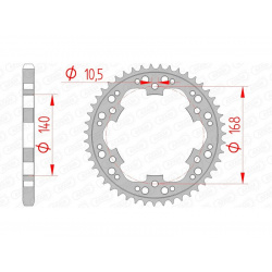 Couronne AFAM acier standard 92635 - 525