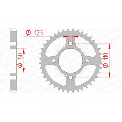 Couronne AFAM acier standard 10603 - 530