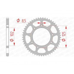 Couronne AFAM acier standard 41100 - 420