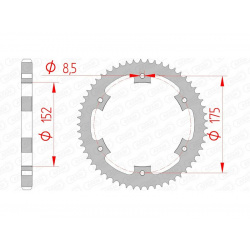 Couronne AFAM acier standard 12207 - 428