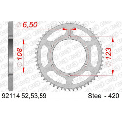 Couronne AFAM acier standard 92114 - 420