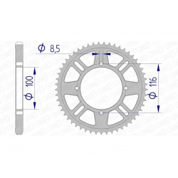 Couronne AFAM aluminium 17105428