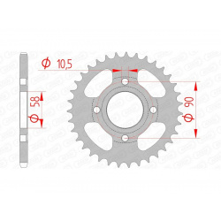 Couronne AFAM acier standard 10214 - 520