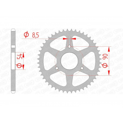 Couronne AFAM acier standard 146100 - 420