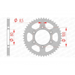 Couronne AFAM acier standard 80105 - 420