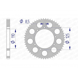 Couronne AFAM aluminium 60104 - 428