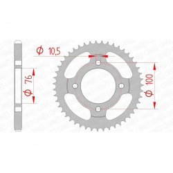 Couronne AFAM acier standard 14208 - 428