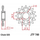 Pignon JT SPROCKETS acier standard 749 - 525