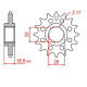 Pignon JT SPROCKETS acier standard 704 - 525