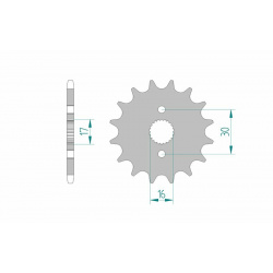 Pignon AFAM acier standard 20105 - 420