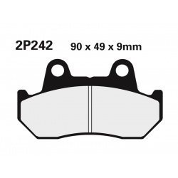 Plaquettes de frein NISSIN route semi-métallique - 2P-242NS