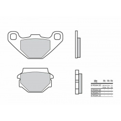 Plaquettes de frein BREMBO Off-Road métal fritté - 07KS04SX