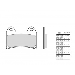 Plaquettes de frein BREMBO route métal fritté - 07BB19LA