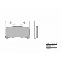 Plaquettes de frein BREMBO route carbone céramique - 07YA2409