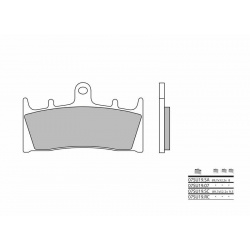 Plaquettes de frein BREMBO route carbone céramique - 07SU1907