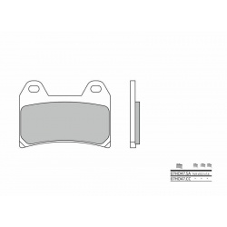 Plaquettes de frein BREMBO route métal fritté - 07HO47SA
