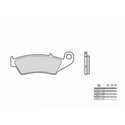 Plaquettes de frein BREMBO Off-Road TT carbone céramique - 07KA17TT