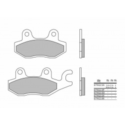 Plaquettes de frein BREMBO route carbone céramique - 07YA2206