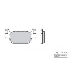 Plaquettes de frein BREMBO Scooter carbone céramique - 07064CC