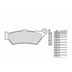 Plaquettes de frein BREMBO route carbone céramique - 07BB0306