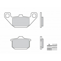 Plaquettes de frein BREMBO route carbone céramique - 07KA0808