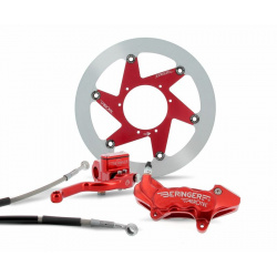 Kit freinage BERINGER Top Race roue 17'' étrier Aerotec® radial 4 pistons rouge Honda CRF250R/450R