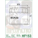 Filtre à huile HIFLOFILTRO Racing - HF153RC