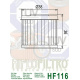 Filtre à huile HIFLOFILTRO - HF116